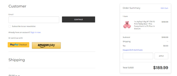 A screenshot of joyfay checkout page showing a working coupon code